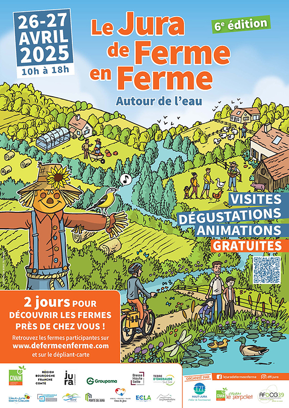 Affiche Jura de Ferme en Ferme