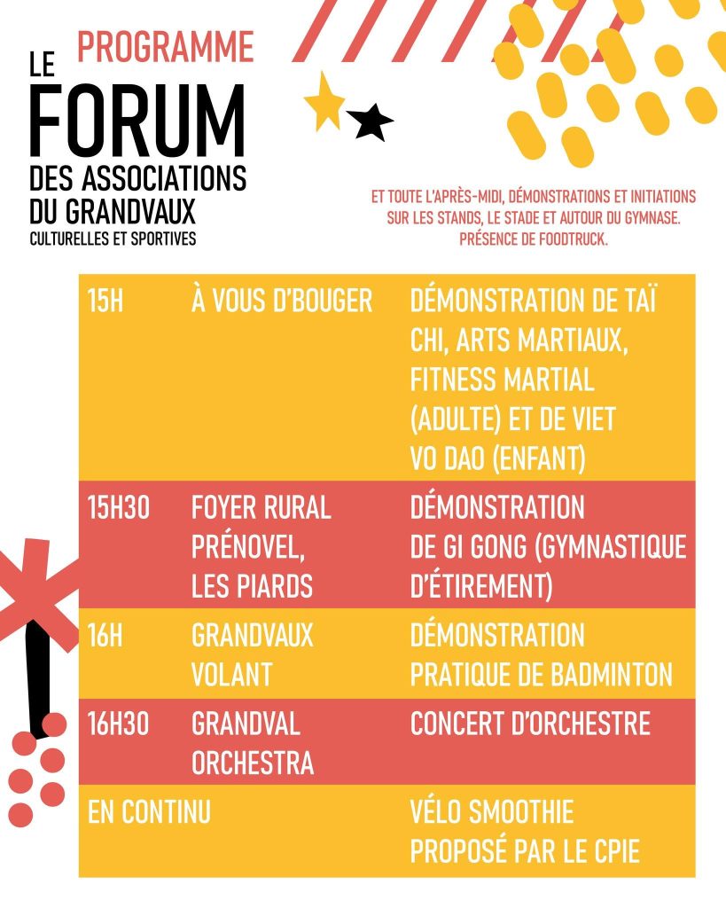 Programme des animations