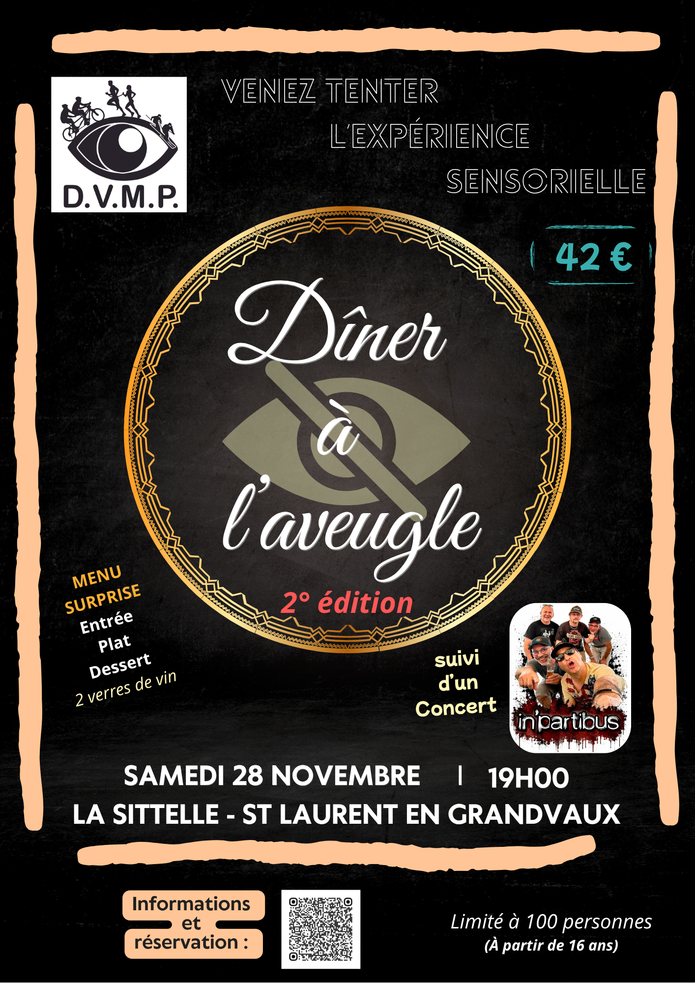 Dîner à l'aveugle affiche